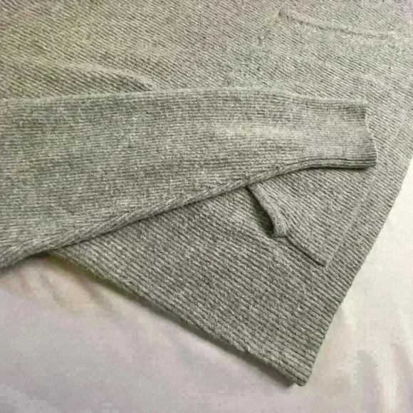 Frank & Oak Cropped Cable Knit  Hoodie Sweater Size Medium - Picture 5 of 8